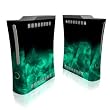 Dark Emerald Crystal Design Xbox 360 Front Panel Protector Skin Decal Sticker