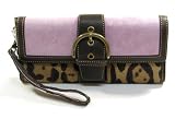 AUTHENTIC COACH SOHO OCELOT FLAP CLUTCH 9656 (Rare)