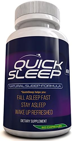 Quick Sleep (Better Than Melatonin) Natural Sleep Aid | Potent Formula Includes Melatonin, Valerian Root, Hops, Taurine, Magnesium, Calcium & More. 60-Day Supply. Non-Habit Forming Sleeping Pill. LIFETIME 100% Money-Back Guarantee!