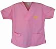 Georgia Tech Pink Scrubs Tops SHIRT Yellow Jackets Logo For HER -Officially Licensed NCAA College Logo Apparel Unique GIFT Ideas For Mom Nurses Ladies Students Graduation