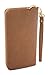 Women's Single Zip Around PVC Leather Wristlet Clutch Organizer Wallet