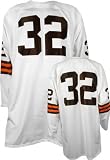 Jim Brown Cleveland Browns Authentic 1964 White Throwback Jersey