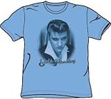 Elvis Presley BLUE SUEDE FADE Caroline Blue Adult T-shirt Tee Shirt