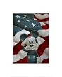 Mickey Salutes America Art Poster Print, 16x20