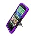 HTC Desire 510 Black And Purple Hardcore Slim Kickstand Cases