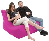 Bean Bag Gaming Sofa Lounger HOT PINK Cotton