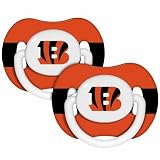 Baby Fanatic 143329 Cincinnati Bengals Pacifiers 2-pack
