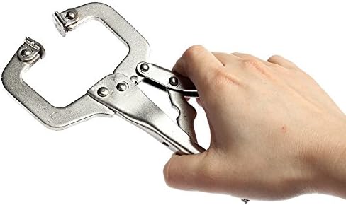 Gethome 6 Inches Quick Locking C Clamp Vise Grip Alloy Steel Welding Pliers