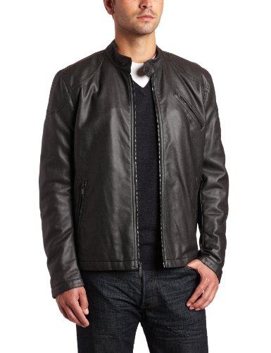 Best Kenneth Cole Reaction Men's Faux Leather Moto Jacket