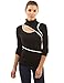 PattyBoutik Women's Trimmed Turtleneck Long Sleeve Top