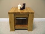 Light Solid Oak End Table Coffee Table 008