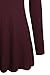Ninedaily Women Tops Long Sleeve Cowl Neck Tunic Blouse Wine XL