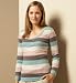 Info/Buy Pure Cotton Long Sleeve Brushed Stripe Top