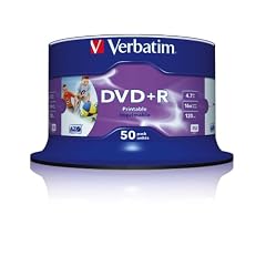 Verbatim DVD+R 16x Speed 4,7GB Printable 50er Spindel DVD-Rohlinge