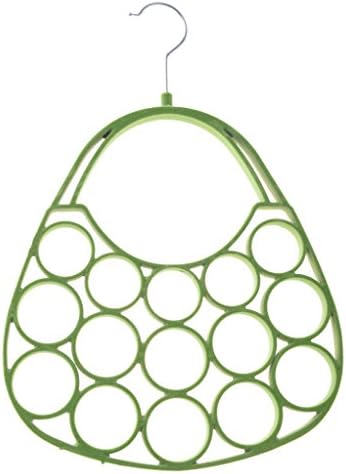 BLABLABLA Velvet Scarf Hanger with Hooks Handsbag Shape Scarf Hanger Tie rack Multifunctional Hanger for Scarf and Tie Scarf Organizers Green