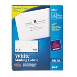 Avery 2 x 4 Inch White Shipping Labels 1000 Pack (8463)