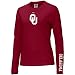 Nike Oklahoma Sooners Crimson Ladies Classic Logo Long Sleeve T-shirt