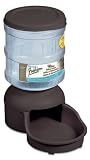 Petmate LeBistro Feeder with MicroBan, 5 Pounds, Espresso