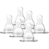 Dr. Brown's 6 Piece Standard Replacement Nipple, Level 4