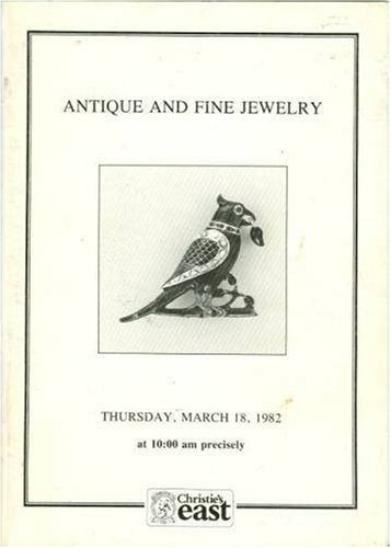 Antique and Fine Jewelry: March 18, 1982 Sale Number 264 Including Watches & Unmounted Gems; Makers: Cartier, King, Tiffany & Co., Dunhill, Baume & Mercier, Cartier, Girard Perregaux, Patek, Philippe, Piaget, Rolex, Waltham, etc.