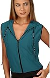 IMAGE OF Body Up Women's Mesh Hoodie,Green,Large