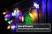 TORCHSTAR 7.3ft Star Battery Operated LED Christmas String Lights - RGBY, 2 Work Modes, 20pcs Multi-Color Stars for Christmas, Holiday, Party, Event Decorative Lighting