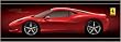 Ferrari - Door Poster (Ferrari 458 Italia) (Size: 62" x 21")