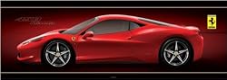 Ferrari - Door Poster (Ferrari 458 Italia) (Size: 62" x 21")