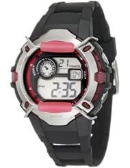 Armitron Womens 457008PNK Silver-Tone and Pink Chronograph Digital Sport Watch