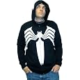 Spider-Man Venom Legs Logo Black Adult Hooded Sweatshirt Hoodie Jacket