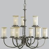 Progress P4179 Santiago 9 Light Chandelier Finish: ANTIQUE PEWTER