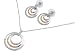 Sterling Silver Necklace and Earrings Set - Clear, Pink and Yellow Topaz CZ