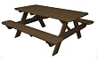 Recycled Earth-Friendly Park Lane Outdoor Patio Picnic Table - Raw Sienna