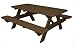 Recycled Earth-Friendly Park Lane Outdoor Patio Picnic Table - Raw Sienna