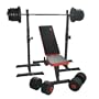 TrainHard Schr�gbank + Hantelst�nder + 43kg Langhantel + 33kg Kurzhantel Hantel