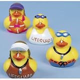 12 Lifeguard Rubber Ducks