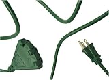 Review Westinghouse  / Westinghouse Green 3-Prong Outdoor Power Cord with 3-Outlet Block - 8'