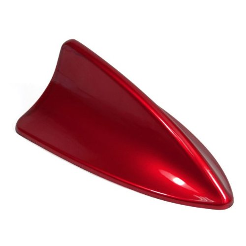 Red Universal Fit Decorative Shark Fin Style Roof Top Antenna