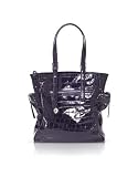 Francesco Biasia Renee - Croc Stamped Calf Leather Tote Bag Purple