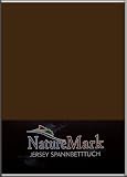 Produkt-Bild: Jersey Spannbettlaken 90x200 - 100x200 cm Schoko Braun 100% BW