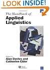 Handbook of Applied Linguistics (Blackwell Handbooks in Linguistics)
