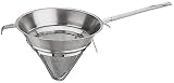 Paderno World Cuisine 7-7/8-Inch Reinforced Bouillon Strainer, Stainless Steel
