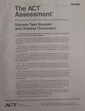 The ACT Assessment (0556A - Sample Test Booklet and Answer Document)