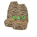 Set of 2 Universal-fit Animal Print Front Bucket Seat Cover - Tiger