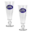 Colorado Rockies 2pc Pilsner Glass Set with Baseball on stem - Oval Logo MLB Baseball