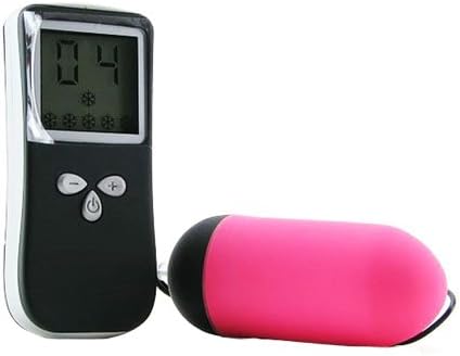 10 Speed Remote Control Wireless Vibrating Egg with LCD Screen for Women Pink/Black
