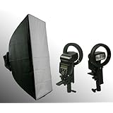 ePhoto 24SB1001BWBRK 24 x 34-Inches Photography Studio Photo Portrait Flash Speedlight Softbox