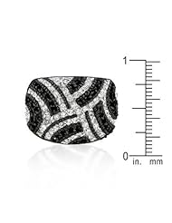 Black And White Cocktail Ring