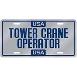 New  Usa Tower Crane Operator  License Plate Occupations