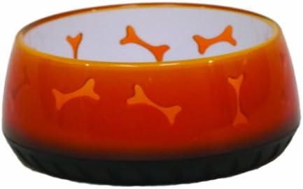 Comfort Pet Products Awesome Food and Water Bowl, Small, Orange